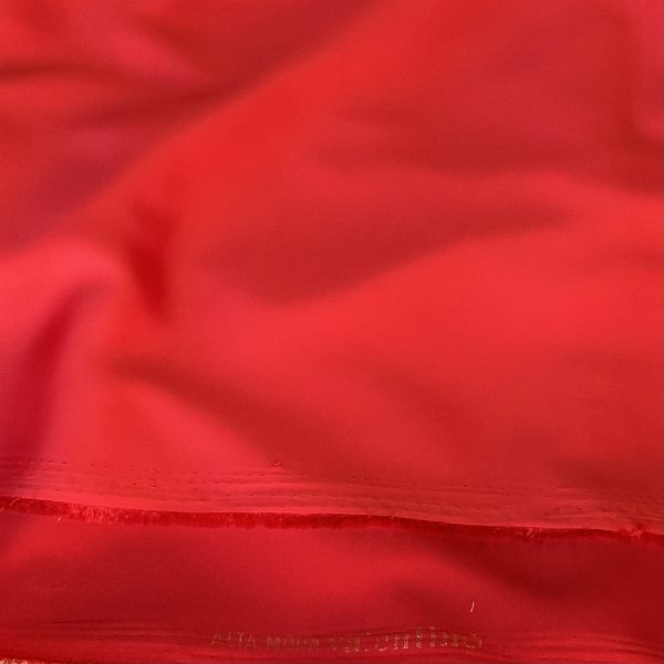 Tessuto Fluido Rosso