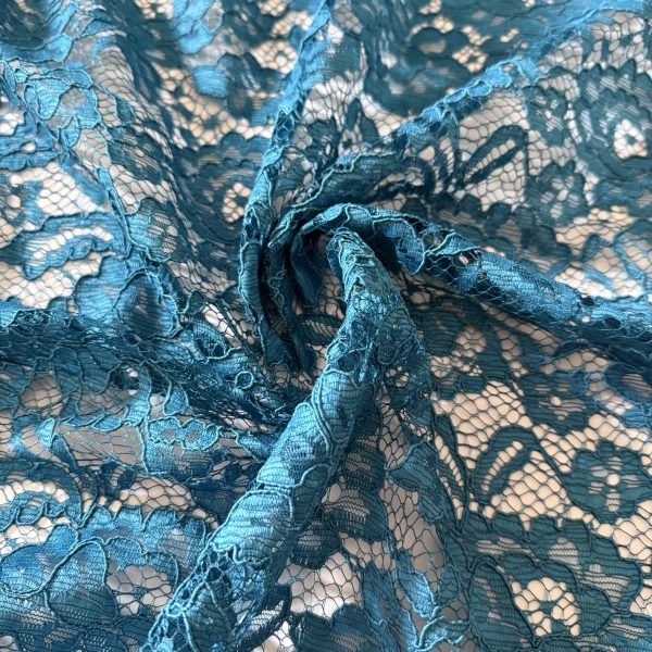 Tessuto Pizzo Turchese